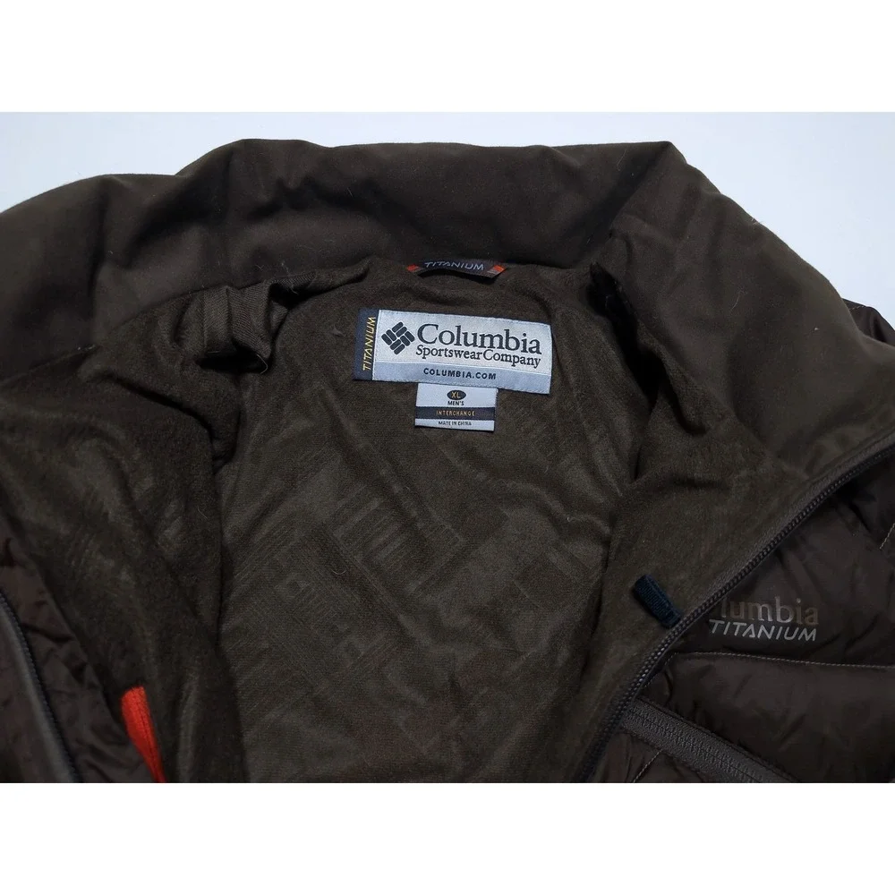 COLUMBIA Titanium First Descent Parka Jacket Ski Snow Down Puffer Interchange XL